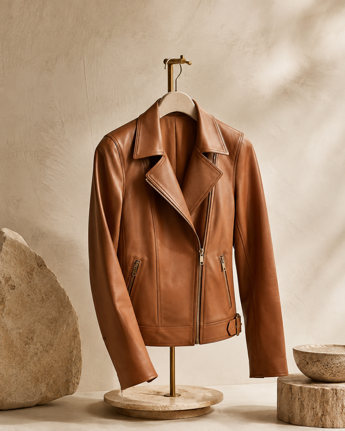 Vestes en cuir Femme