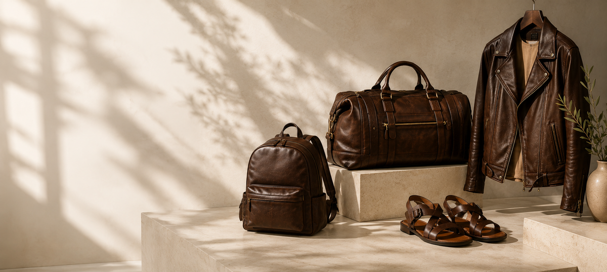Leather, designed to last.